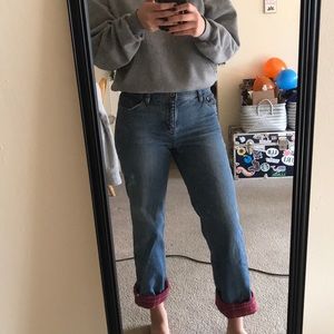 flannel lined jeans